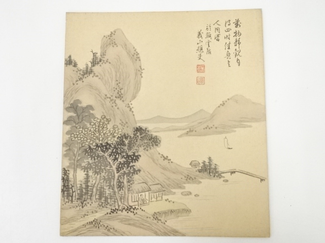 JAPANESE ART / HAND PAINTED SHIKISHI / SCENERY